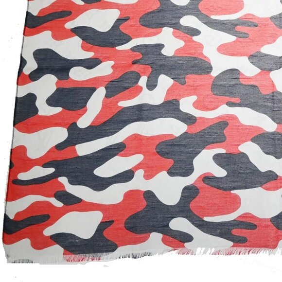 LOUIS VUITTON Military Monogram Scarf Camouflage Cotton Silk M71620 65GA633 - Picture 4 of 13